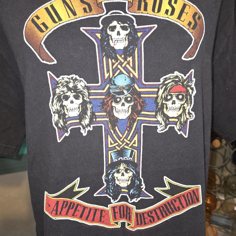 Guns N Roses 2005 Appetite for destruction black Hanes Tee size medium